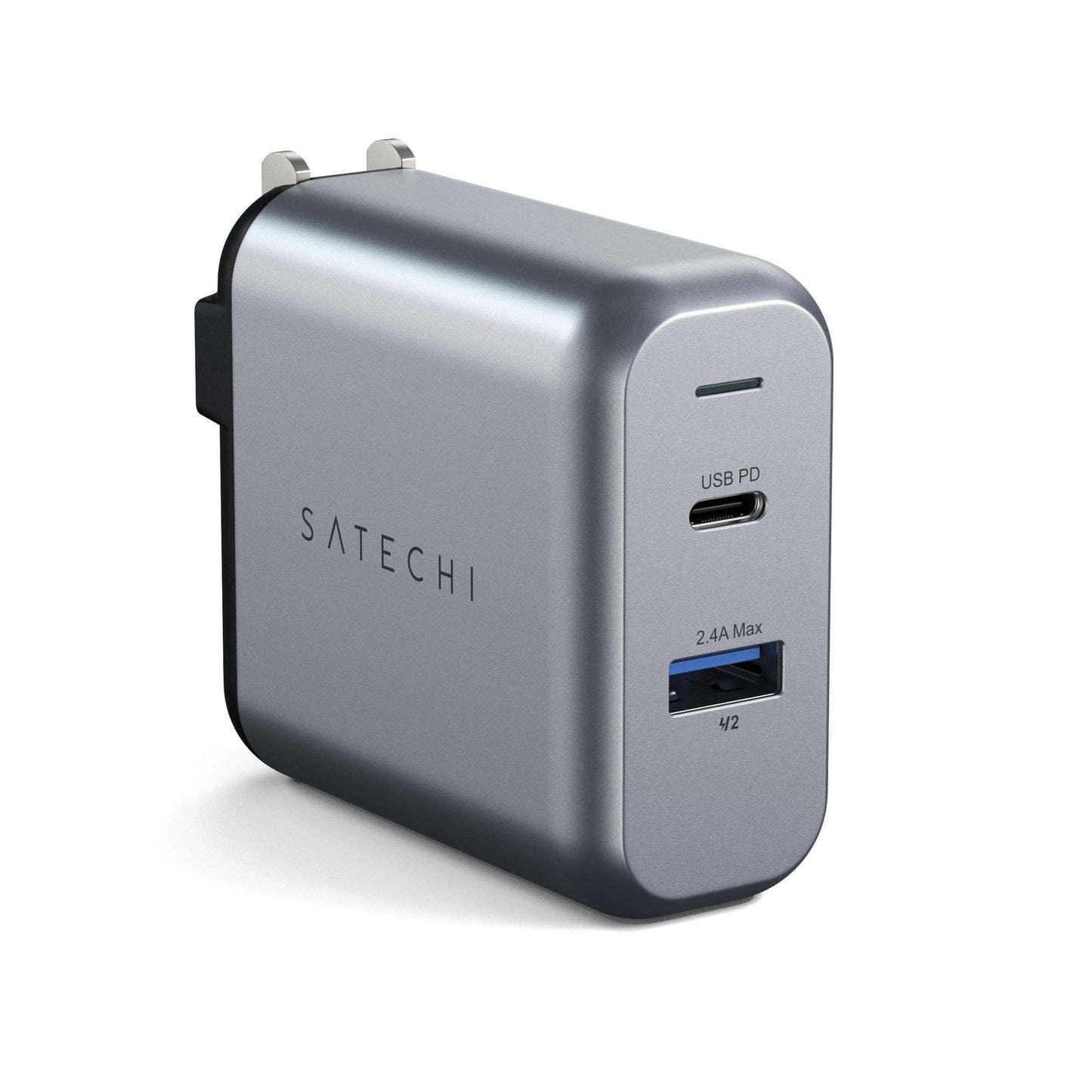 100W USB-C PD GaN Wall Charger - Space Grey