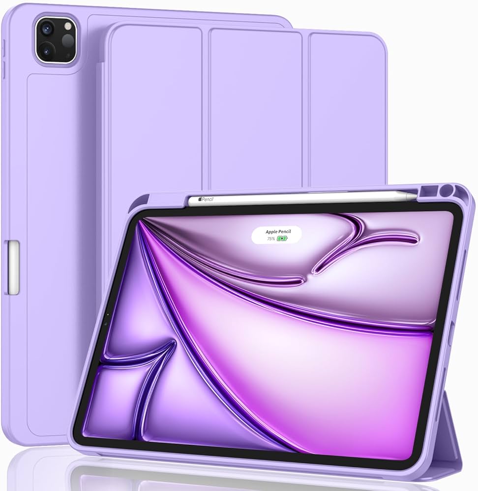 iPad Air 13 (M3/M2) Origami No3 Pencil Case - Metallic Purple - Metallic Purple