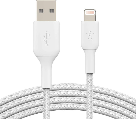 Belkin BOOST CHARGE™ Lightning to USB-A Cable (Braided) - 3m - White