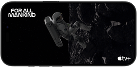 The Red Moon:Episode 1 scene from the Apple TV+series For All Mankind displayed on the iPhone 16 Pro