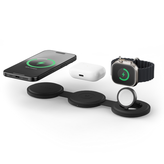 On the Go 3in1 Wireless Charger - Black