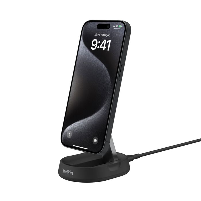 BOOST CHARGE™ PRO Convertible Qi2 15w Magnetic Charging Stand, w/o PSU, Black