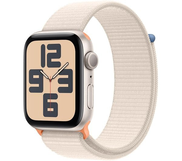 Apple Watch SE - 44mm - Starlight with Starlight Sport Loop