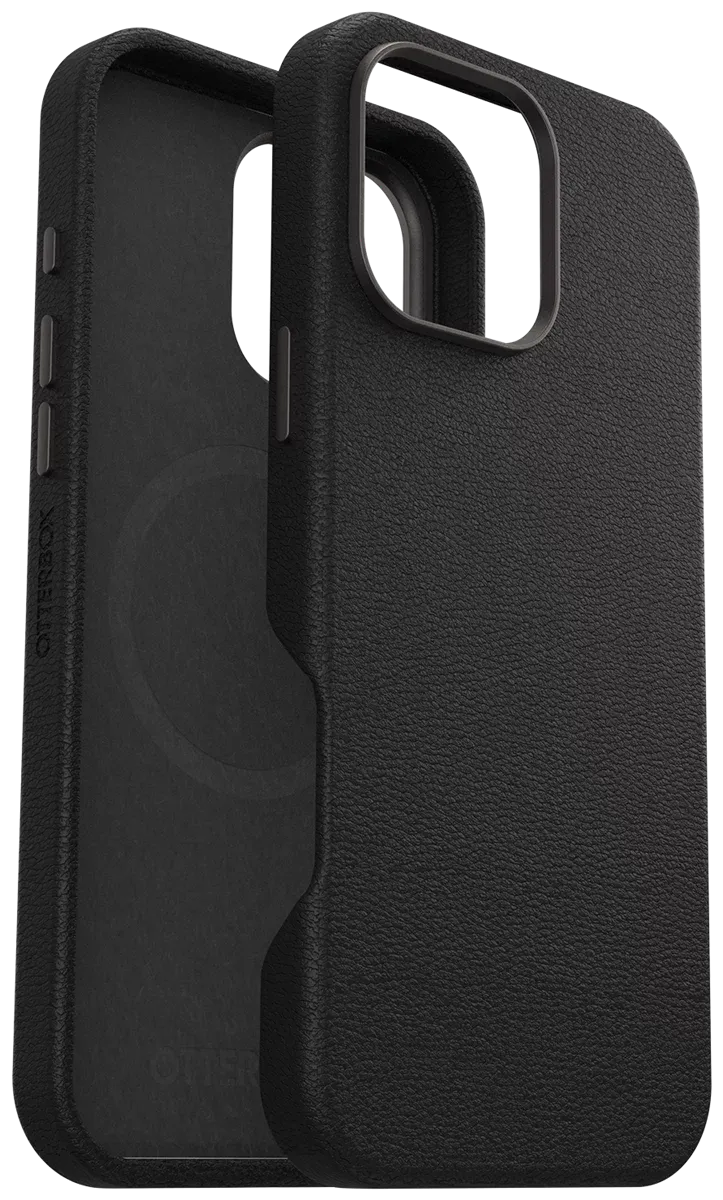 OtterBox Symmetry Cactus Leather - iPhone 16 Plus - Noir Ash (Black)