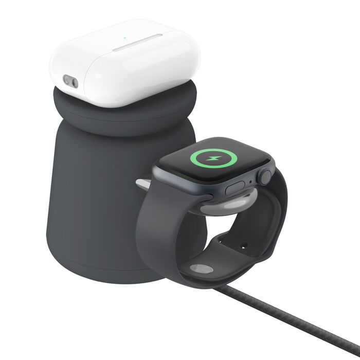 BOOST CHARGE™ PRO 2in1 MagSafe 15w Charging Stand, Charcoal
