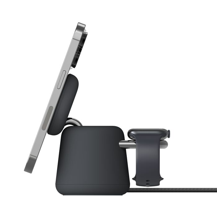 BOOST CHARGE™ PRO 2in1 MagSafe 15w Charging Stand, Charcoal