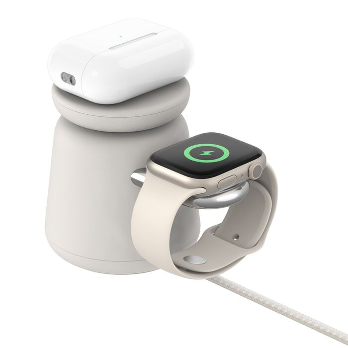 BOOST CHARGE™ PRO 2in1 MagSafe 15w Charging Stand, Sand