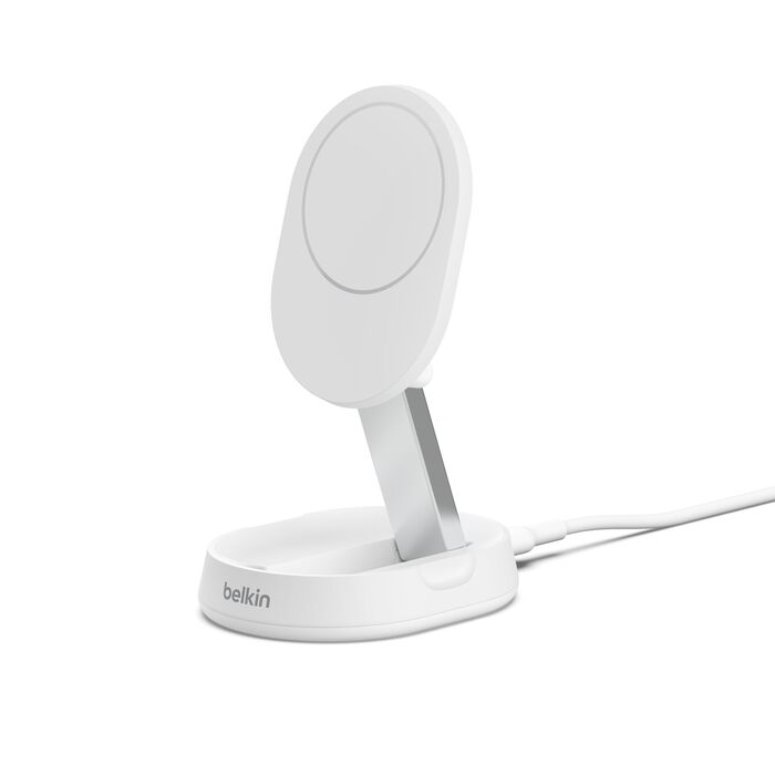 BOOST CHARGE™ PRO Convertible Qi2 15w Magnetic Charging Stand, w/o PSU, White
