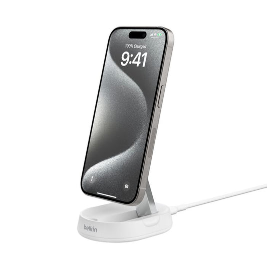 BOOST CHARGE™ PRO Convertible Qi2 15w Magnetic Charging Stand, w/o PSU, White