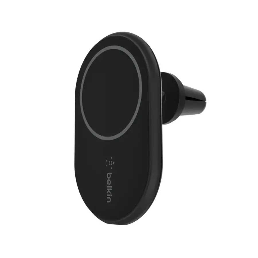 Belkin Magnetic Wireless Car Vent Mount + Car Charger - Black