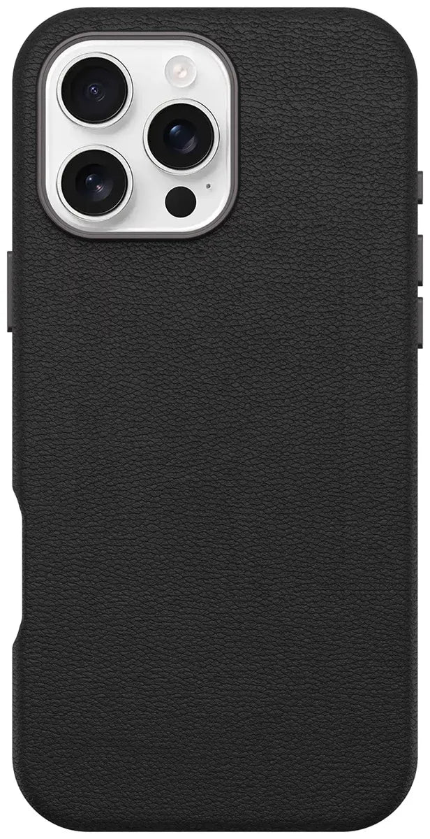 OtterBox Symmetry Cactus Leather - iPhone 16 Plus - Noir Ash (Black)