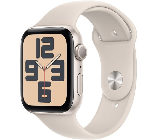 Apple Watch SE - 44mm - Starlight with Starlight Sport Band (M/L)