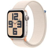 Apple Watch SE - 44mm - Starlight with Starlight Sport Loop