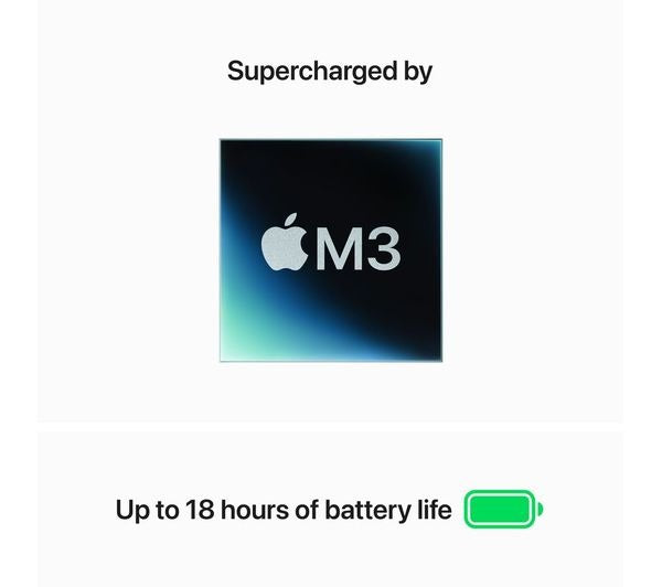 15-inch MacBook Air - M3 chip - 8-core CPU / 10-core GPU - 24GB - 512GB - Starlight