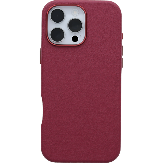 OtterBox Symmetry Cactus Leather - iPhone 16 Pro - Maroon Bells (Red)